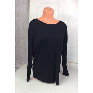 ASOS Black Boatneck Top Blouse Womens 4